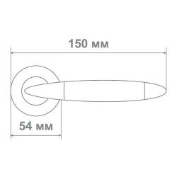Ручка Медио OZ013 АВ/СР бронза/хром