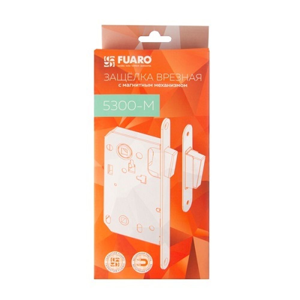Защелка врезная магнитная FUARO 5300-M-WС BL черный /41453/