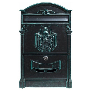 Ящик почтовый АЛЛЮР №4010В зеленая патина