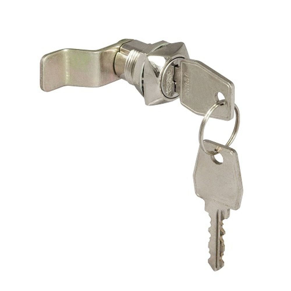 Замок почтовый EUROLOCK 20мм 90гр. ригель изогнут на 10мм 2кл.