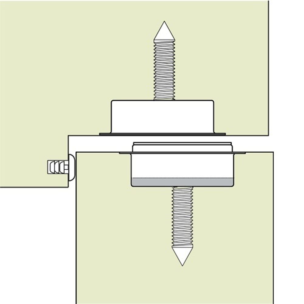 Фиксатор скрытый магнитный VITRUM SPACE STOPPINO CLOSE сатин хром (EXTREZA M-73)