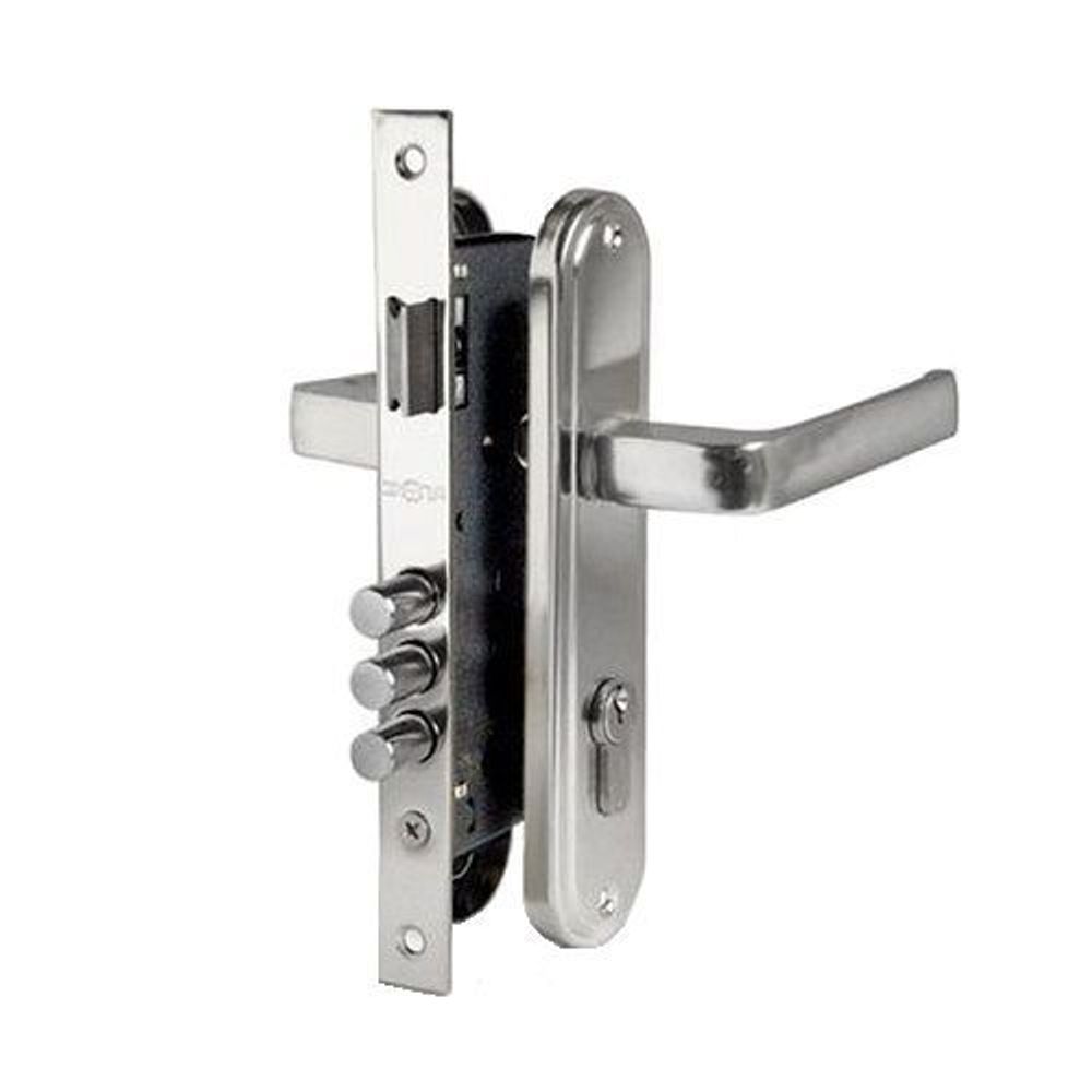 Замок врезной APECS 1526/60 CR хром