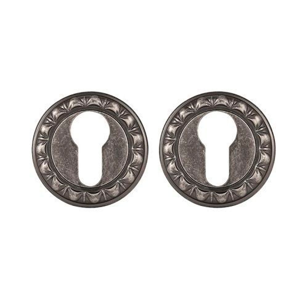 Накладка под цилиндр PUNTO ET MT OS-9 антич.серебро /39619/