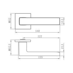 Ручка раздельная PUNTO TERRA  ARC.Q52 SSG-39 сатин.золото /62045/
