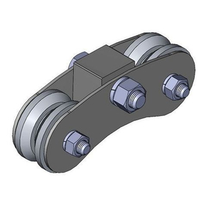 Каретка роликовая металл d-65 под угол