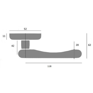 Дверная ручка на круглом основании Fratelli Cattini "LINEA" 7-BY матовая бронза