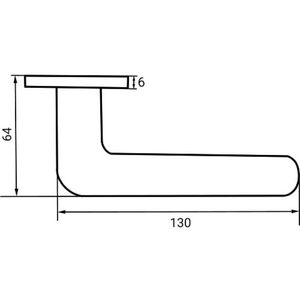Ручка дверная PUERTO AL 555-03 MBN slim (матовый черный никель)