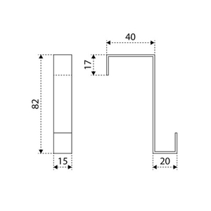 Крючок-вешалка АЛЛЮР КДН-2 черный 2шт.