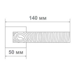 Ручка дверная Leo L3676-30 BLACK NICKEL черный никель
