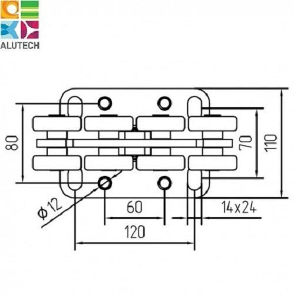 Опора роликовая SGN.01.150 (1шт)