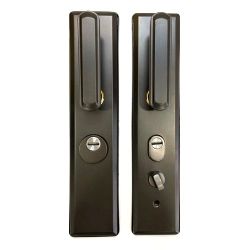 Ручка на китайскую дверь LEKSA 002A-5 графит (универсальная)