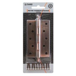 Петля дверная универсальная FUARO 4BB/A/BL 125x75x2,5 PB золото /30981/ (1 шт)