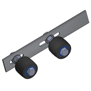 Ролик поддерж. на черн. пластине d-45 , 2шт резиновые ( верхние)