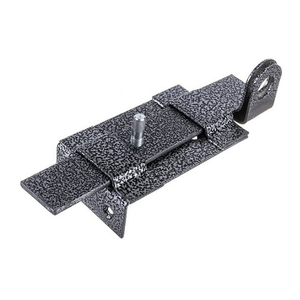 Засов накладной "Делга" (серый) с проушиной