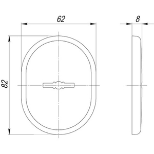 Декоративная накладка ARMADILLO PS-DEC CT (ATC Protector 1) SC-14 матовый хром /35591/