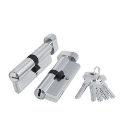 Цилиндровый механизм с вертушкой FUARO 200 ZM 120 (55+10+55) CP хром 5 кл. /42733/