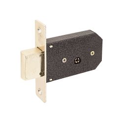 Замок врезной АЛЛЮР 90 крест.ключ латунь