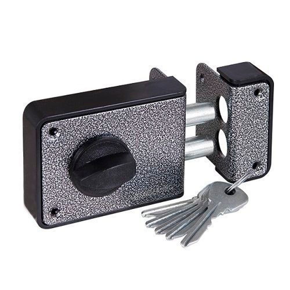 Замок накладной ЗЕНИТ ЗН1-3-1 серебро /34881/