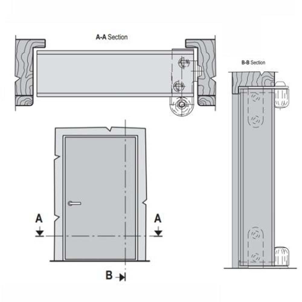 Комплект петель угловых AGB 2R E10006.41.03 (латунь)