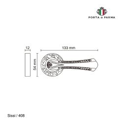 Ручка раздельная PORTA DI PARMA Sissi CP хром
