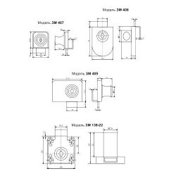 Замок мебельный БУЛАТ ЗМ 409 хром (12/240)