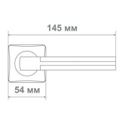 Ручка Медио L36-335 BN/CP черный/хром