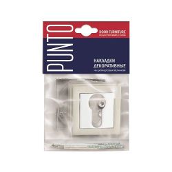 Накладка под цилиндр PUNTO ET QL SN/CP-3 мат.никель/хром /33119/