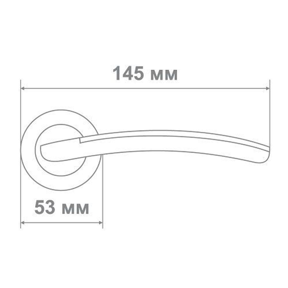 Ручка Медио 41D BN/GP черное золото