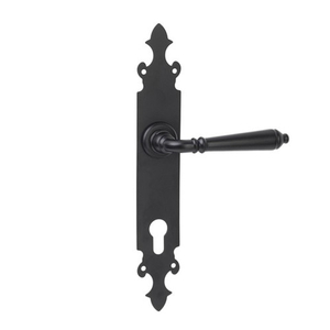 Ручка дверная АЛЛЮР РН-57А(56А) 85 мм BL матовый черный