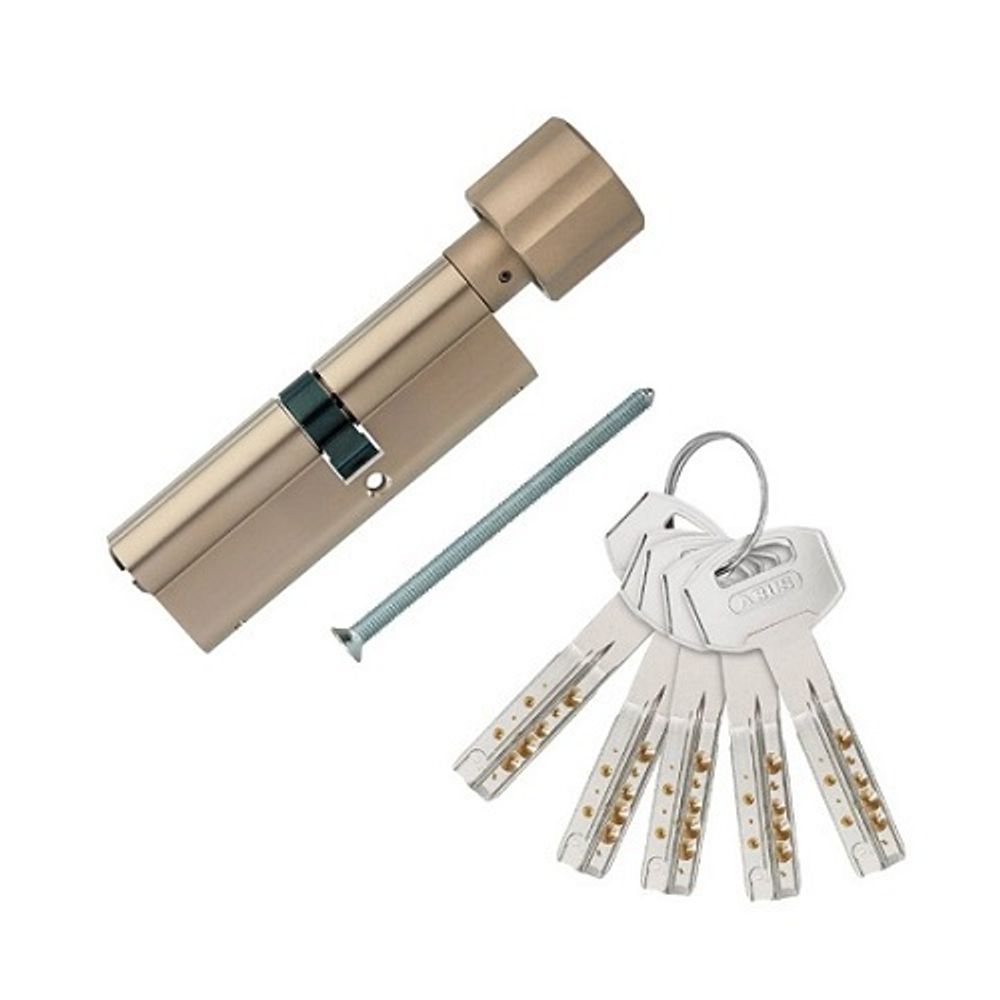 Цилиндр ABUS X12R430 ключ/вертушка 45-45 (90 мм ) NI
