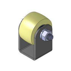 Ролик капролон d-50 гладкий на платформе