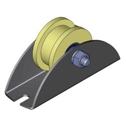 Ролик капролон d-70 под профтрубу на платформе