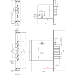 Комплект замков №8 BORDER 60021 (ЗВ1-4М+ЗВ9-8МК4)