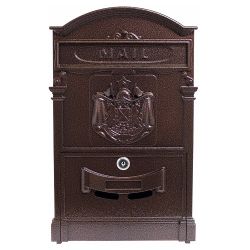 Ящик почтовый АЛЛЮР №4010 медь, вид спереди