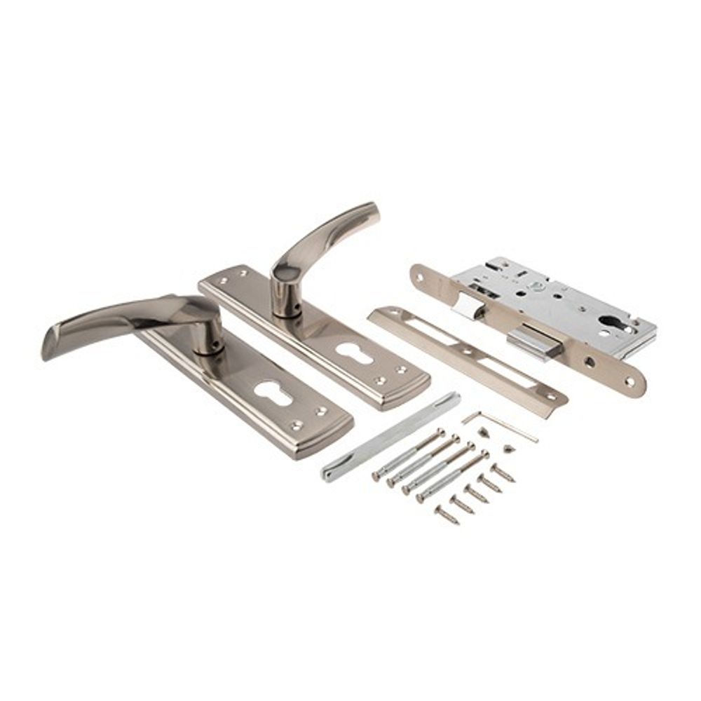 Замок врезной APECS 1823 NIS никель (аналог Мотор Сич ЗВ7)