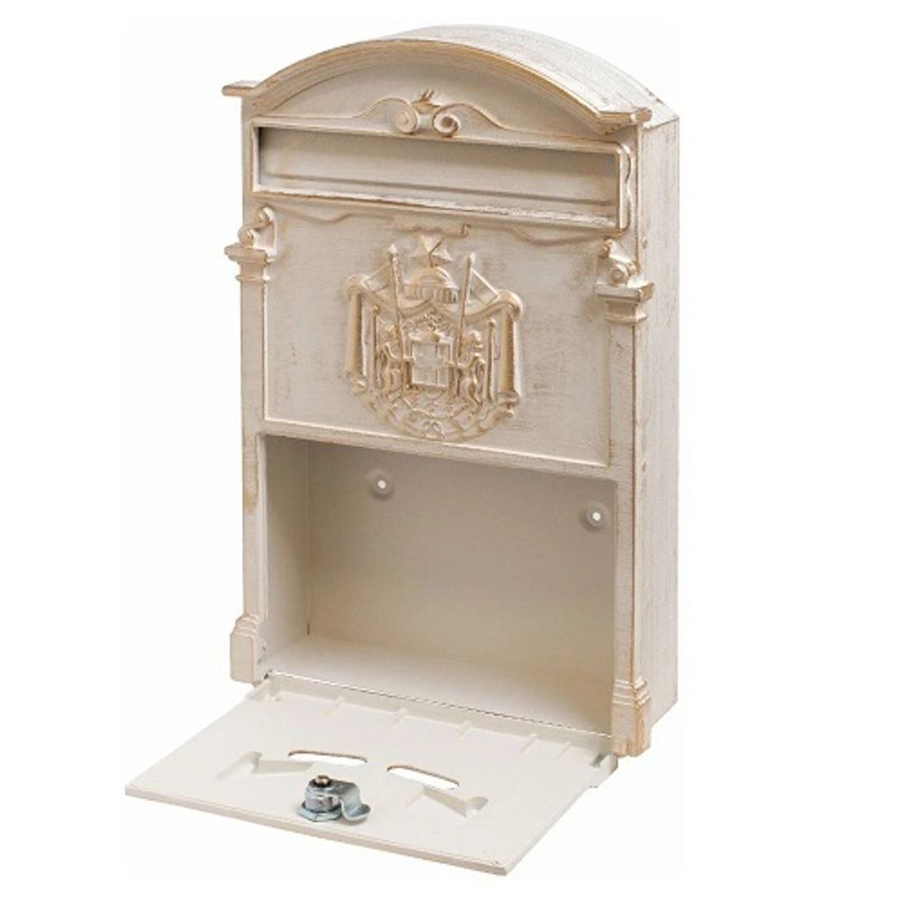 Ящик почтовый АЛЛЮР №4010В антик белый