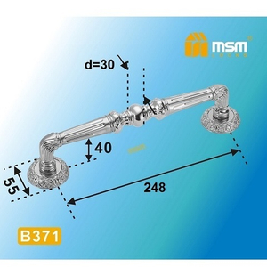 Ручка-скоба MSM B371 MAB мат.бронза