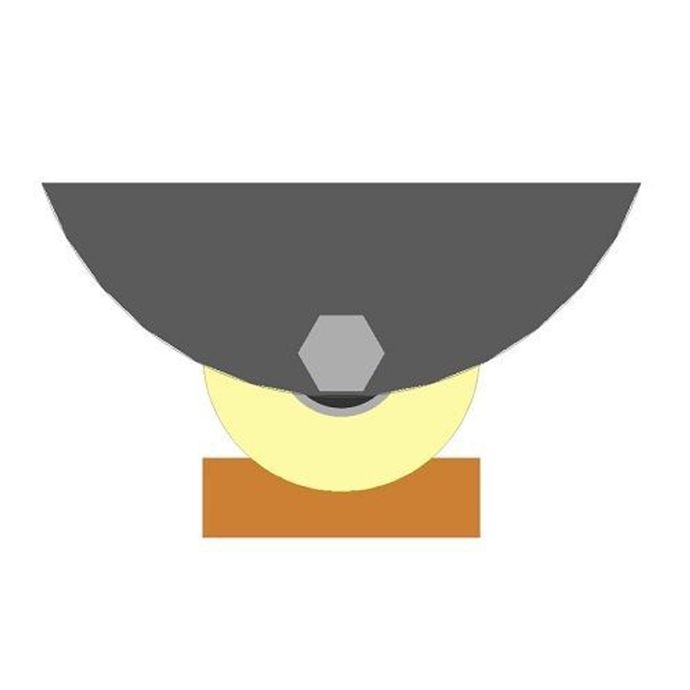 Ролик капролон d-70 под угол на платформе