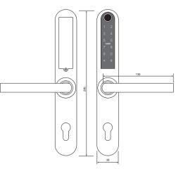 Замок электронный APECS X-Code S31B-C-(lock 85/60)-NIS/BL