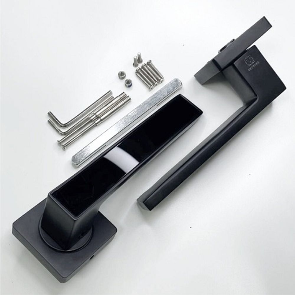 Ручка раздельная VETTORE R06.120 MBP/BL матовый черный/черный