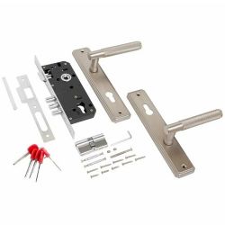 Замок врезной БУЛАТ ЗВ4-3.02.08 ФЕРОНА матовый никель