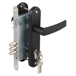 Замок врезной ПРОСАМ 78401 ЗВ4-3 (черный муар) 5 кл. /78401/