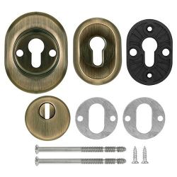 Броненакладка врезная FUARO DEF 9726 M6x90 AB бронза /38799/