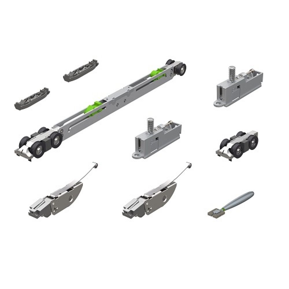 Комплект для раздвижных дверей ARMADILLO SLD.Scope SET 3 soft close+roller/80 /58039/