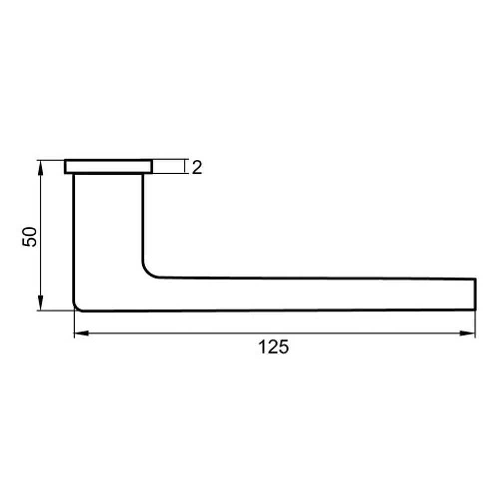 Ручка дверная PUERTO INAL 541-11 zero B (черный)