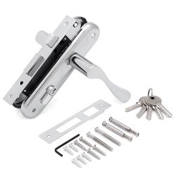 Замок врезной с ручками PALLADIUM ЗВ-AL 1618 CP хром