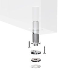 Упор дверной скрытый ARMADILLO MAX INOX /49179/