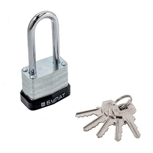 Замок навесной БУЛАТ ВС 0130-01 стальной 5кл. d5mm