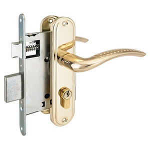 Замок врезной АЛЛЮР ЗВ4-132 GP латунь