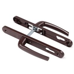 Комплект ручек на планке DORMA bremen 92/30/8мм светло-коричневая (RAL8017)